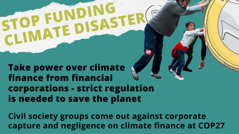 Take power over climate finance