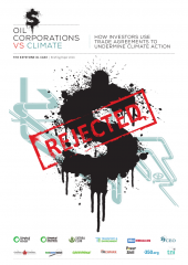 Oil companies vs climate - report cover